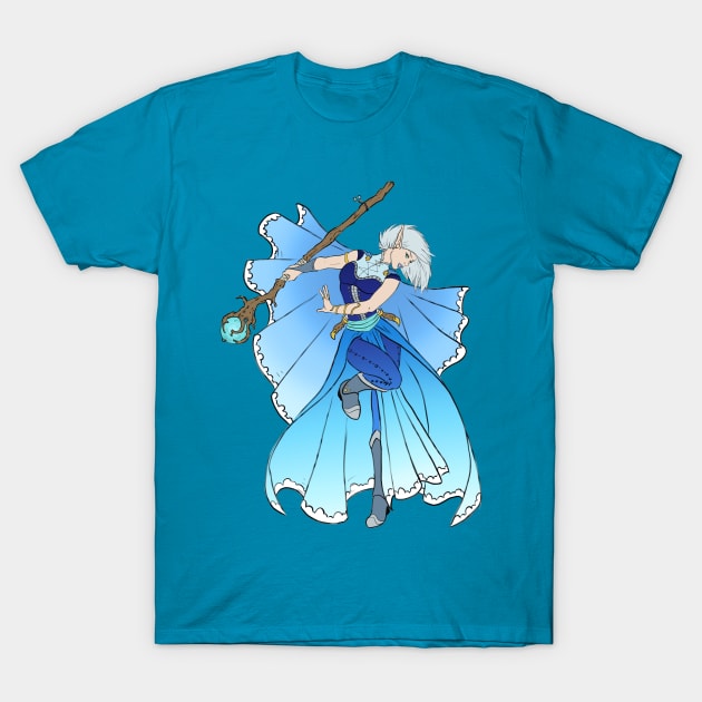 Elven Air Mage T-Shirt by JXG